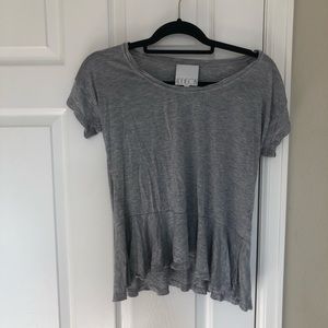 Addison soft Cotton t shirt in light grey
